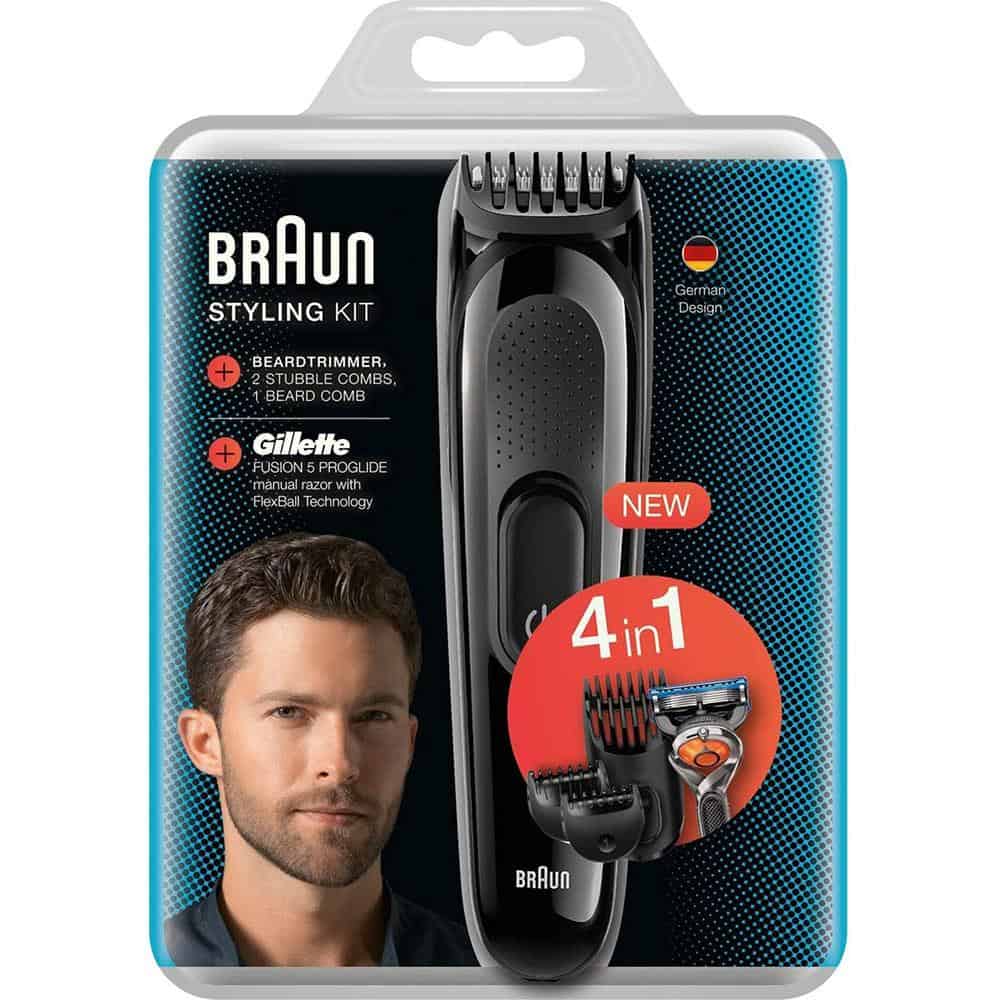 Tông Đơ Cắt Tóc Cạo Râu Braun Styling Kit SK3000 4 in 1 – ảnh 4