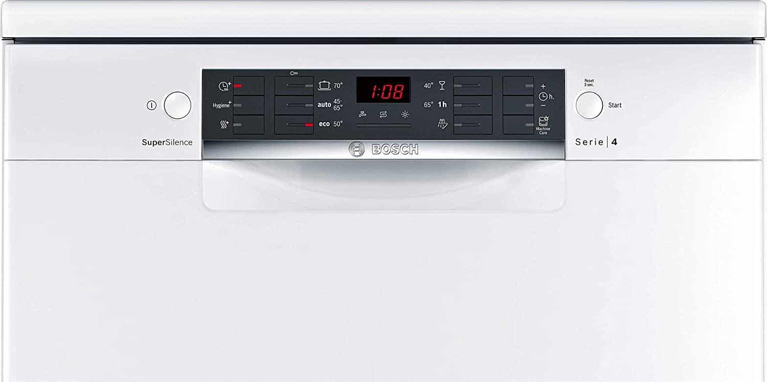Diệt khuẩn & sấy thêm – Máy rửa chén Bosch SMS46NW03E Độc Lập Series 4