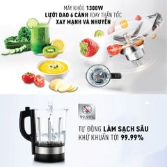 Máy xay sinh tố và làm sữa hạt đa năng Tefal BL967B66 - 1300W ảnh 2