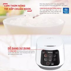Nồi cơm điện tử Tefal Easy Rice Compact RK730168 -1L ảnh 3