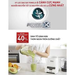 Máy xay sinh tố Tefal BlendForce+ Piano BL47YB66- 800W- Xám - cối xay XL ảnh 2