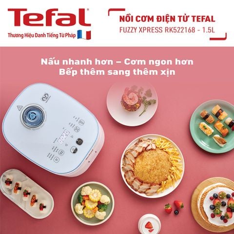 Nồi cơm điện tử Tefal Fuzzy Express RK522168 - 1.5L