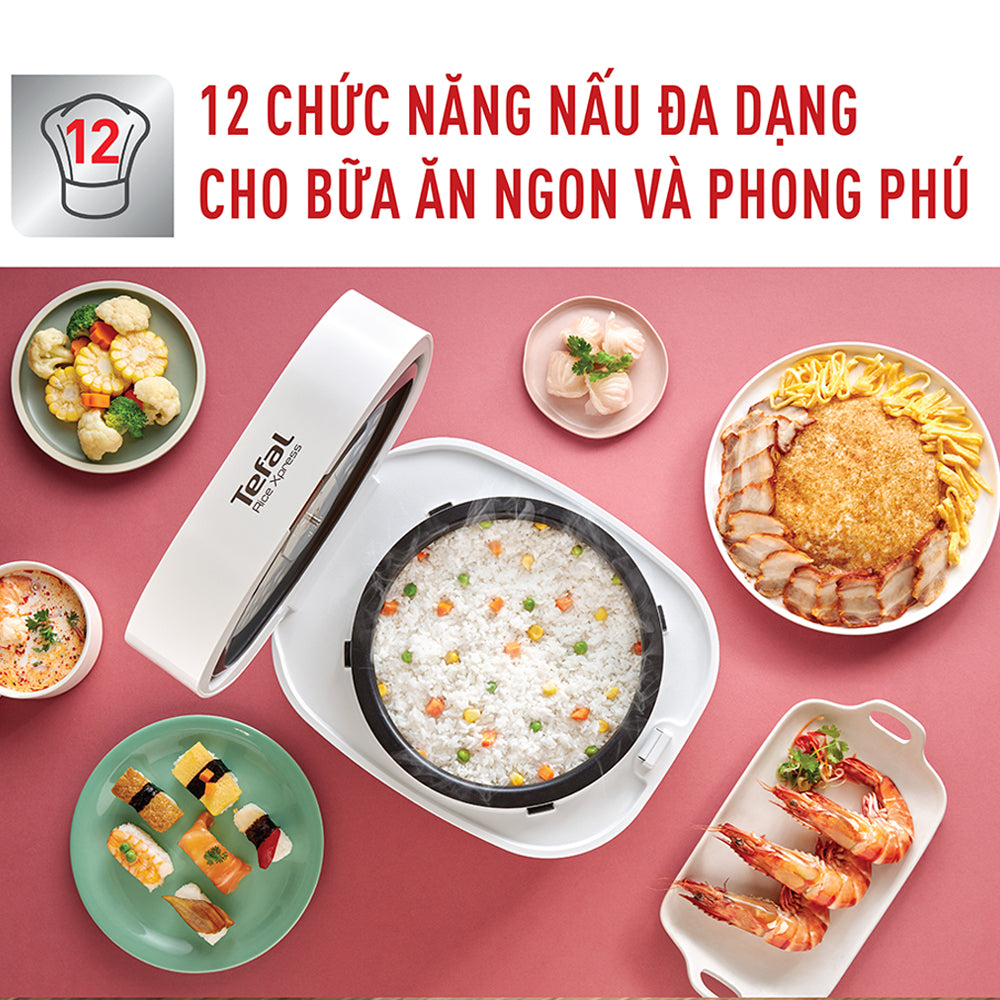 Nồi cơm điện tử Tefal Fuzzy Express RK522168 - 1.5L – ảnh 2