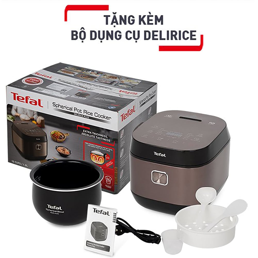 Nồi cơm điện tử Tefal Delirice Plus RK776968 - 1.8L - Đồng – ảnh 3