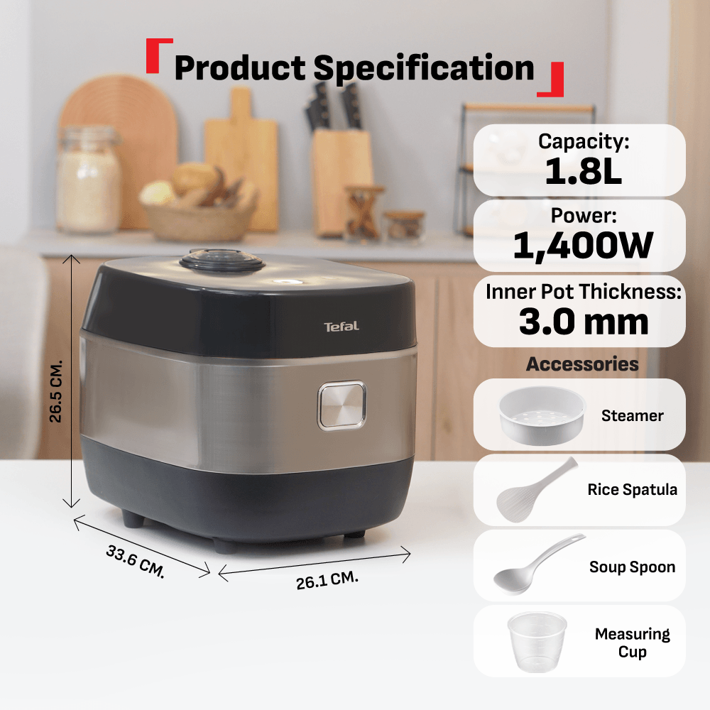 Nồi cơm cao tần Tefal Rice Master Max RK819868 -1.8L – ảnh 2