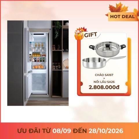 Tủ lạnh âm tủ 54cm 246L Malloca MF243EBI