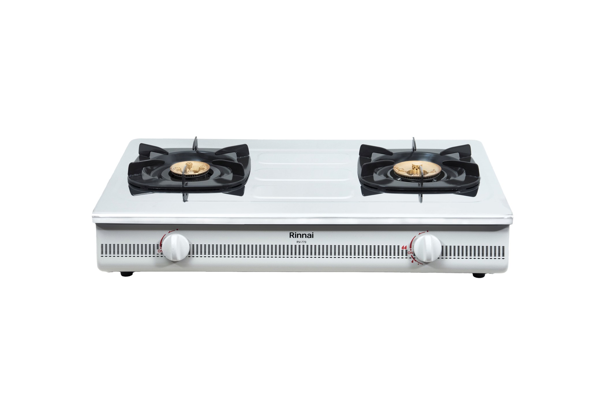 Bếp gas dương Rinnai RV-770(S1) 702mm 2 lò nấu, mặt thép không gỉ