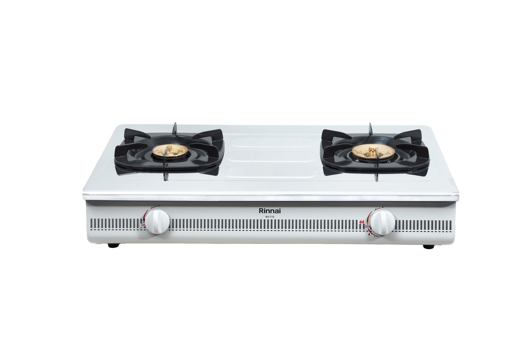 Bếp gas dương Rinnai RV-770(S1) 702mm 2 lò nấu, mặt thép không gỉ