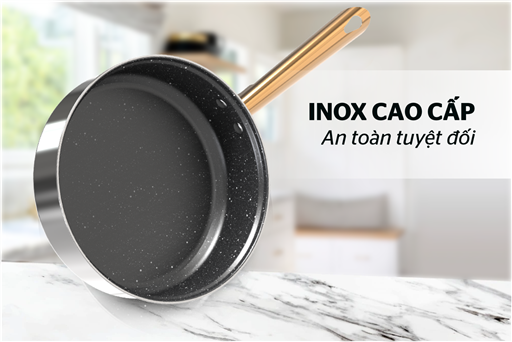 Bộ nồi chảo inox 5 đáy Sunhouse SHG789 – ảnh 5