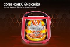 Nồi cơm điện 1.8L Sunhouse Mama SHD8652 đỏ ảnh 8