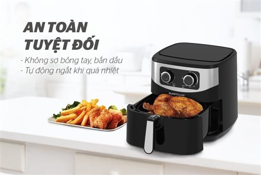 Nồi chiên không dầu 6L Sunhouse SHD4062 – ảnh 7