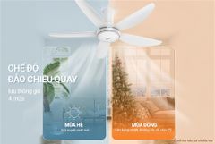 Quạt trần 5 cánh có đèn Sunhouse apex APF7676W ảnh 7