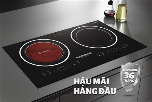 Bếp đôi điện từ hồng ngoại Sunhouse SHB9103MT – ảnh 8