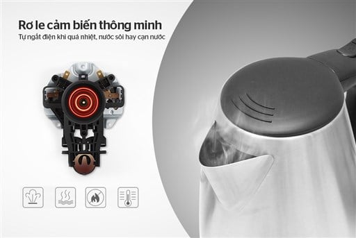 Ấm siêu tốc inox 1.7 l Sunhouse SHD1370 – ảnh 2
