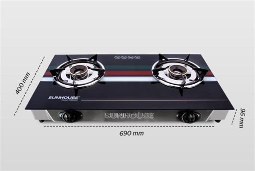 Bếp gas dương kính 2 lò Sunhouse SHB202MT – ảnh 2