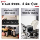  Nồi chiên không dầu 2 ngăn Tefal 2in1 EY905D10 - 8.3L - Điện tử 