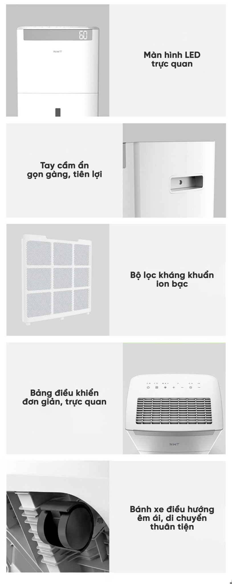 Máy hút ẩm NWT 60L – ảnh 8