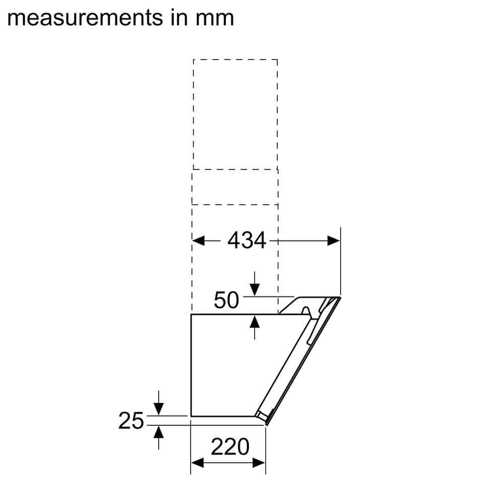 Máy hút mùi Bosch DWK87EM60 Dạng Vát, Màu Đen, Tráng Gương – ảnh 2