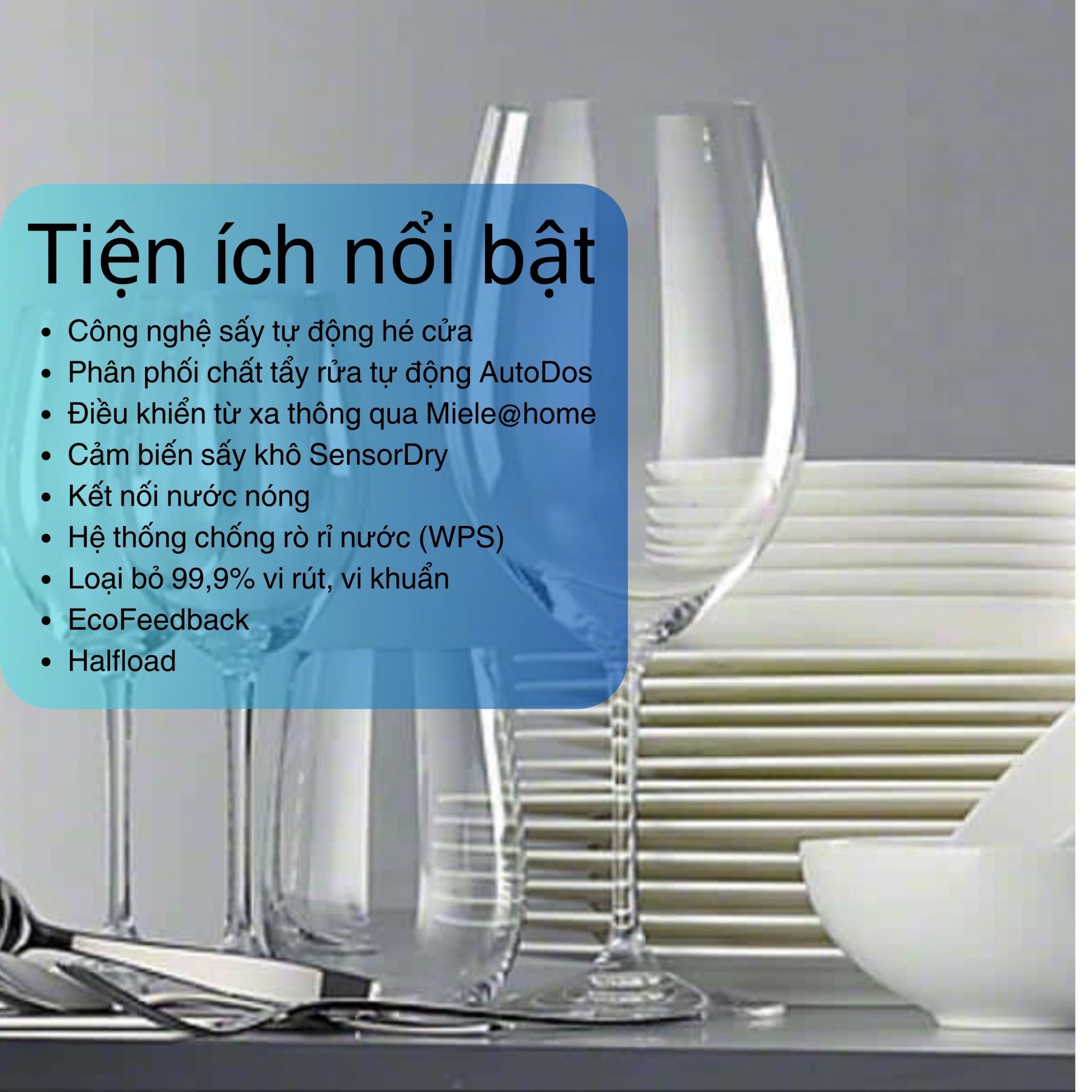 Máy Rửa Bát Miele G 7310 SCi AutoDos Bán Âm – ảnh 4