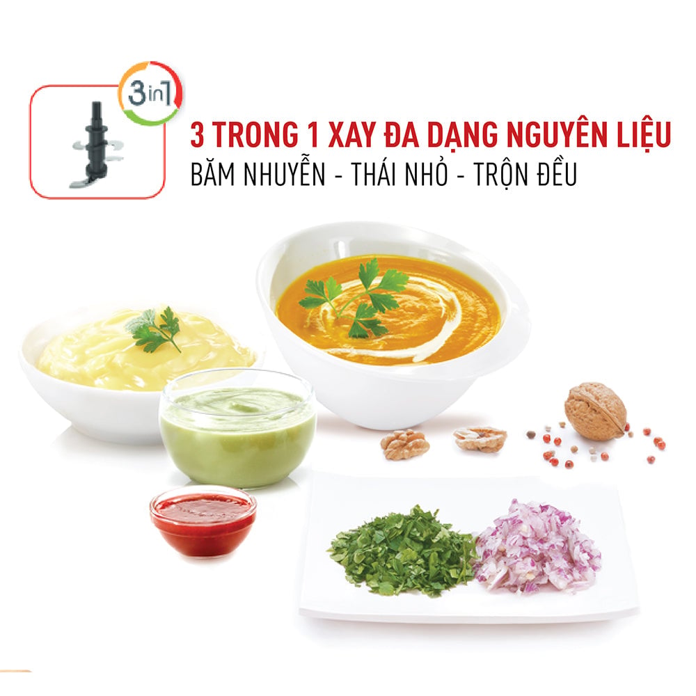 Máy xay thực phẩm Tefal MB520138 - 300W, 400mL – ảnh 3