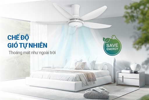 Quạt trần 5 cánh có đèn Sunhouse apex APF7676W – ảnh 8