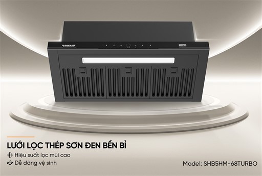 Máy hút mùi âm tủ Sunhouse SHB5HM-68TURBO – ảnh 8