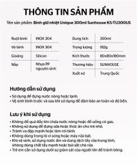 Bình giữ nhiệt unique 300ML Sunhouse KS-TU300US ảnh 7