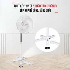 Quạt đứng Tefal Turbo Essential VH619690 - Trắng ảnh 3