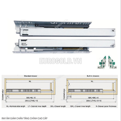 Ray âm 3D Eurogold SA4003D - dài 400mm