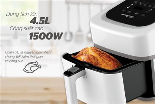 Nồi chiên không dầu 4.5L Sunhouse Mama SHD4086W – ảnh 2