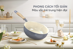 Chảo sâu phủ sứ đáy từ Sunhouse healthy SDP24M ảnh 5