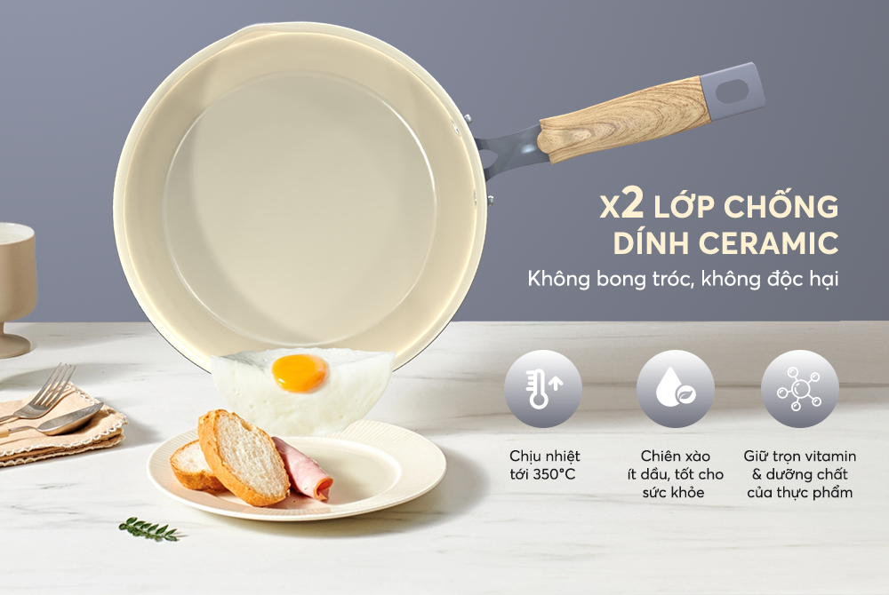 Chảo sâu phủ sứ đáy từ Sunhouse healthy SDP26M – ảnh 7