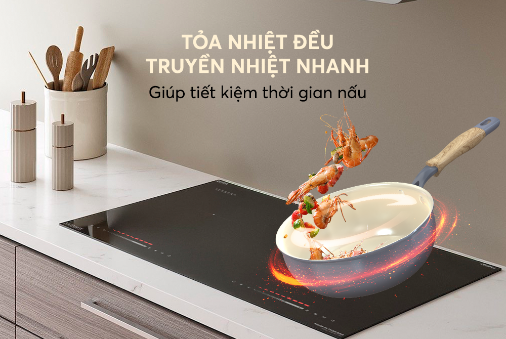 Chảo sâu phủ sứ đáy từ Sunhouse healthy SDP20M – ảnh 8