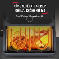 Nồi chiên không dầu Tefal Mega EY8558E0 7.5L - Black ảnh 5