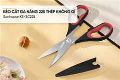 Kéo cắt đa năng 225 thép không gỉ Sunhouse KS-SC225 ảnh 6