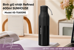 Bình giữ nhiệt refined 600ML Sunhouse KS-TU600RB ảnh 5