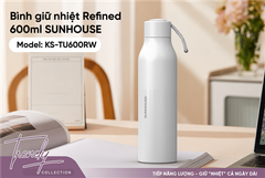Bình giữ nhiệt refined 600ML Sunhouse KS-TU600RW ảnh 5
