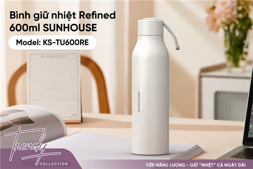 Bình giữ nhiệt refined 600ML Sunhouse KS-TU600RE – ảnh 5
