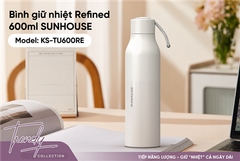 Bình giữ nhiệt refined 600ML Sunhouse KS-TU600RE ảnh 5