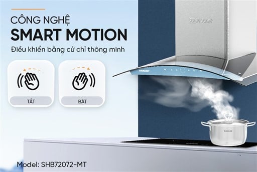 Máy hút mùi kính cong Sunhouse SHB72072-MT – ảnh 8