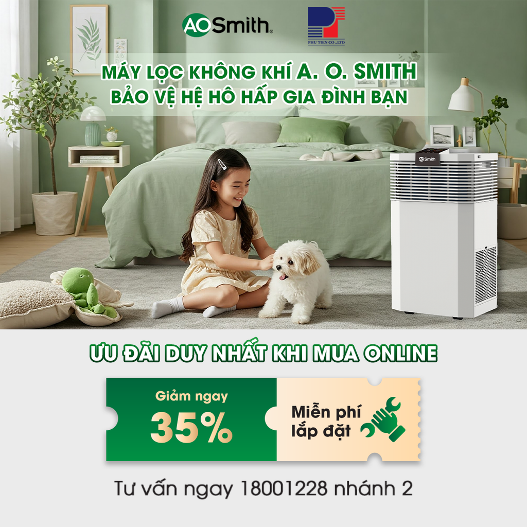 Máy lọc không khí A. O. Smith KJ420F-B01