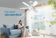 Quạt trần Sunhouse apex 6 cánh có đèn APF7697W ảnh 6