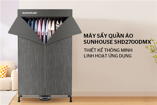 Máy sấy quần áo Sunhouse SHD2700DMX – ảnh 6