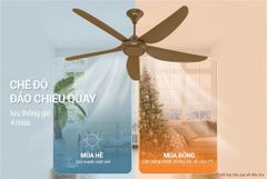 Quạt trần 5 cánh Sunhouse apex APF7667YB ảnh 7