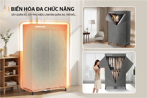 Máy sấy quần áo Sunhouse SHD2700DMX – ảnh 7