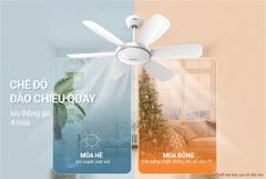 Quạt trần Sunhouse apex 6 cánh có đèn APF7697W ảnh 8