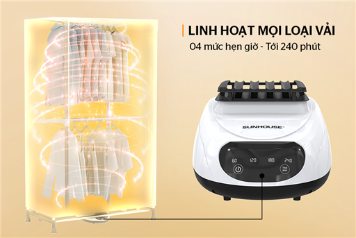 Máy sấy quần áo Sunhouse SHD2700DMX – ảnh 8