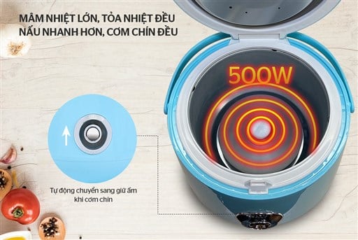 Nồi cơm điện 1.2L happy time HTD8522G – ảnh 5