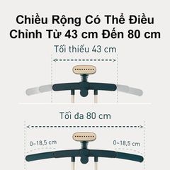 Bàn ủi cây công suất cao đến 2400 W* cùng móc treo mở rộng giúp ủi phẳng linh hoạt nhanh chóng Panasonic NI-GWG090GRA ảnh 6