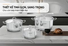 Bộ nồi inox 5 đáy Sunhouse SHG788 ảnh 6